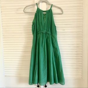 Emerald Green Fit & Flare Cocktail Dress